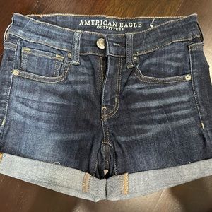 3 pairs of super stretch american eagle shorts
